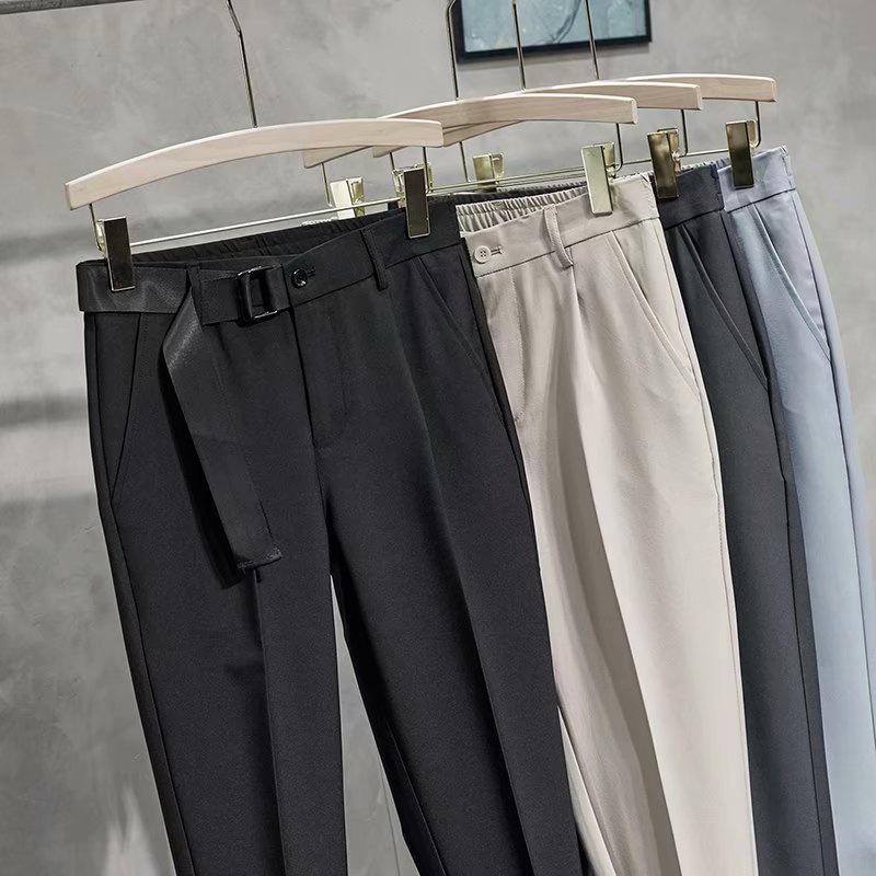 Quần tây dáng ôm thiết kế cao cấp phong cách Hàn Quốc thời trang cho nam size S-3XL 4 màu