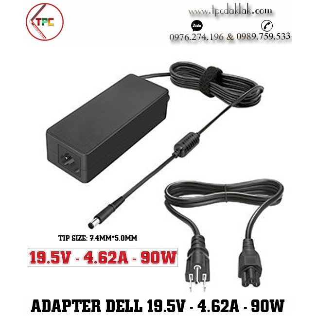 Sạc Laptop Dell Inspiron 15 5521, 5421, 3521 ( OEM Design ) | Adapter 19.5V - 4.62A - 90W (  7.4 X 5.0MM )