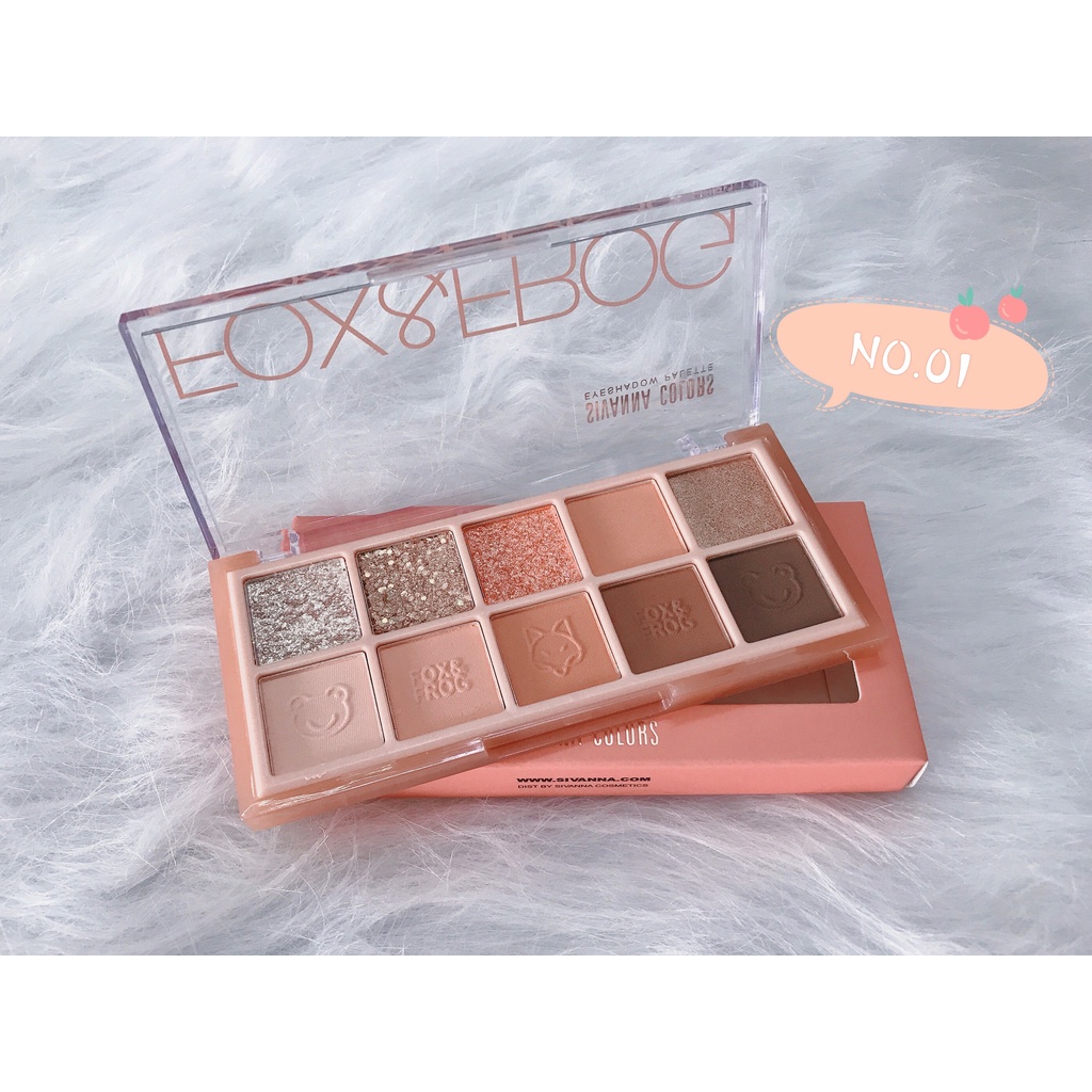 Bảng Phấn Mắt 10 Ô Sivanna Colors Eyeshadow Palette Fox & Frog