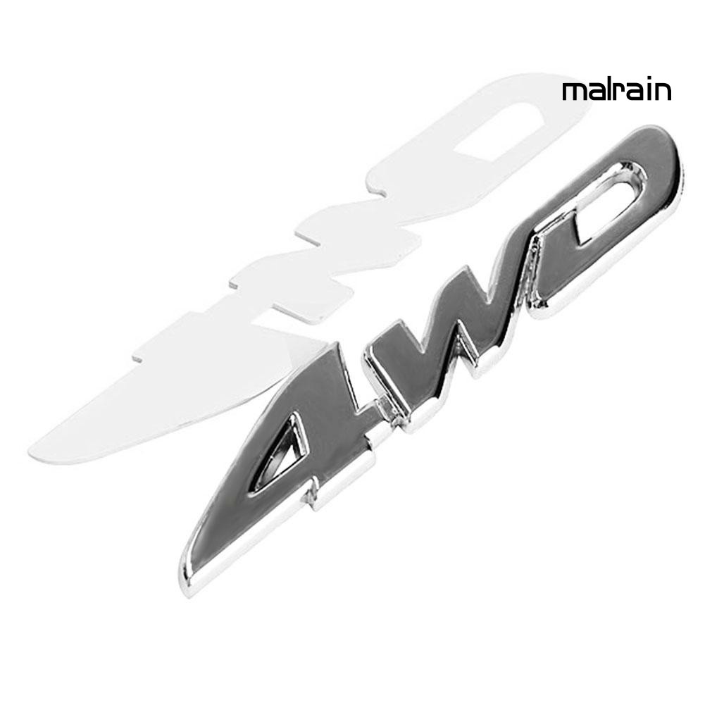 Miếng dán xe hơi logo chữ 4WD V6 V8 phong cách thể thao dành cho trang trí độc đáo