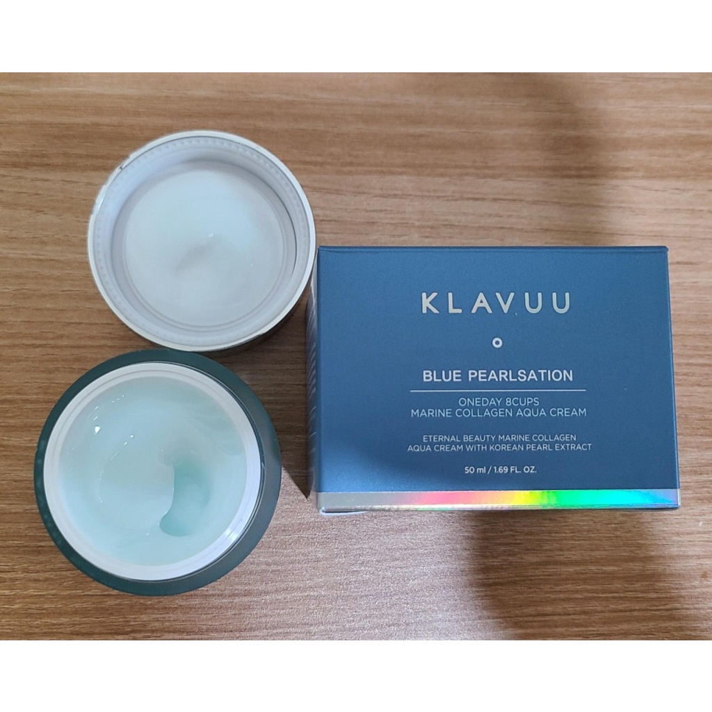 Kem Dưỡng Klavuu Blue Pearlsation One Day 8 Cups Marine Collagen Aqua Cream 50ml