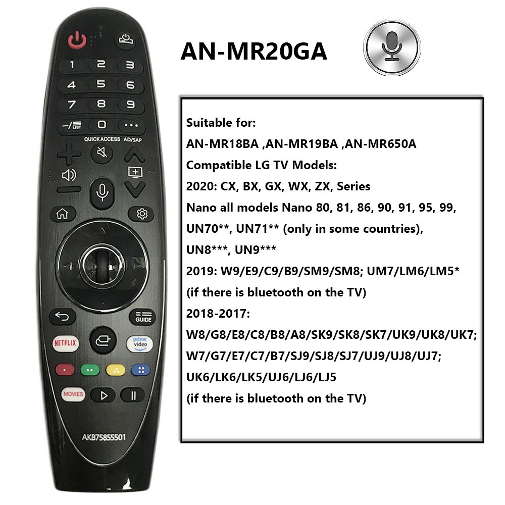 Điều Khiển Từ Xa AN-MR600 AN-MR650A AN-MR18BA AN-MR19BA Cho LG Magic TV 43UJ6500 43UK6300 UN8500 UM7600 UM7400 UM7000PLC