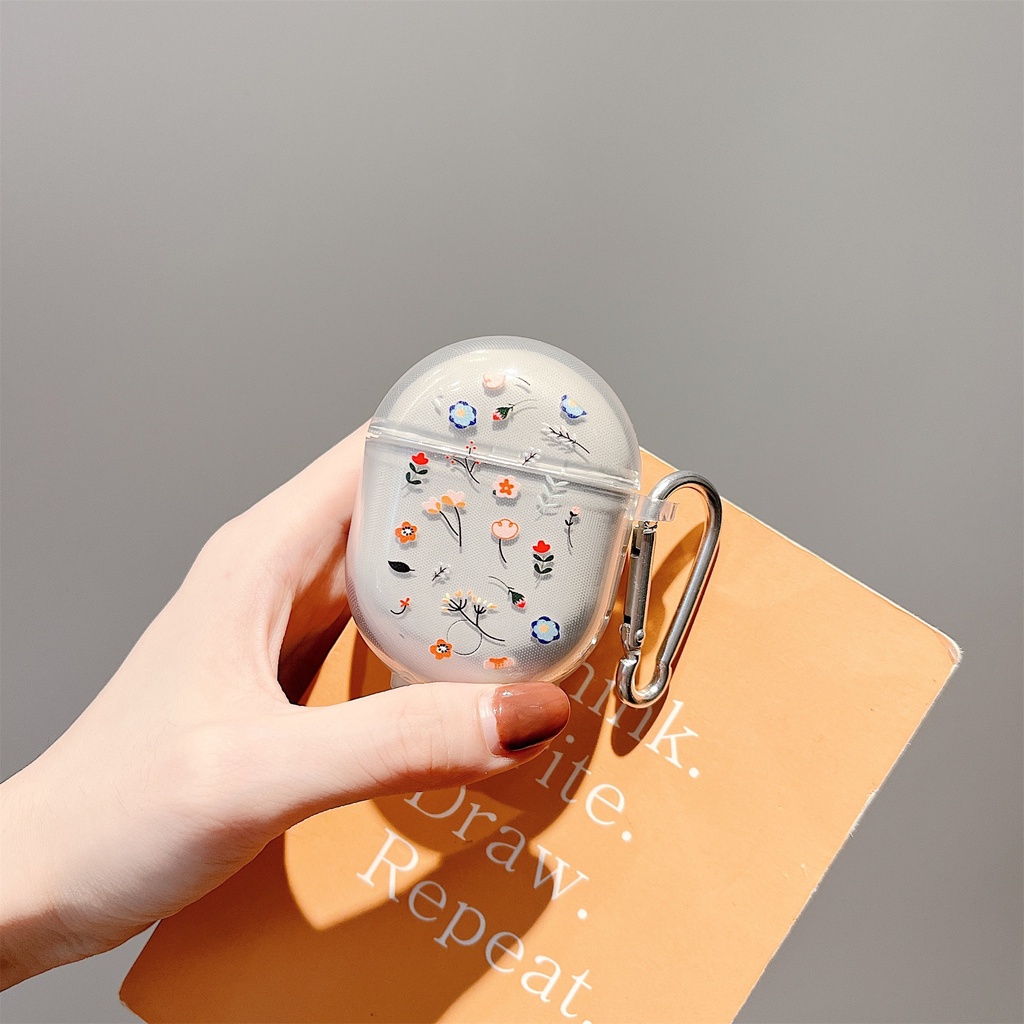 Vỏ Bảo Vệ Hộp Sạc Tai Nghe Không Dây Xiaomi Redmi Airots 3 Pro/Redmi Buds 3 Pro Bằng TPU Trong Suốt In Hoạt Hình Đơn Giản