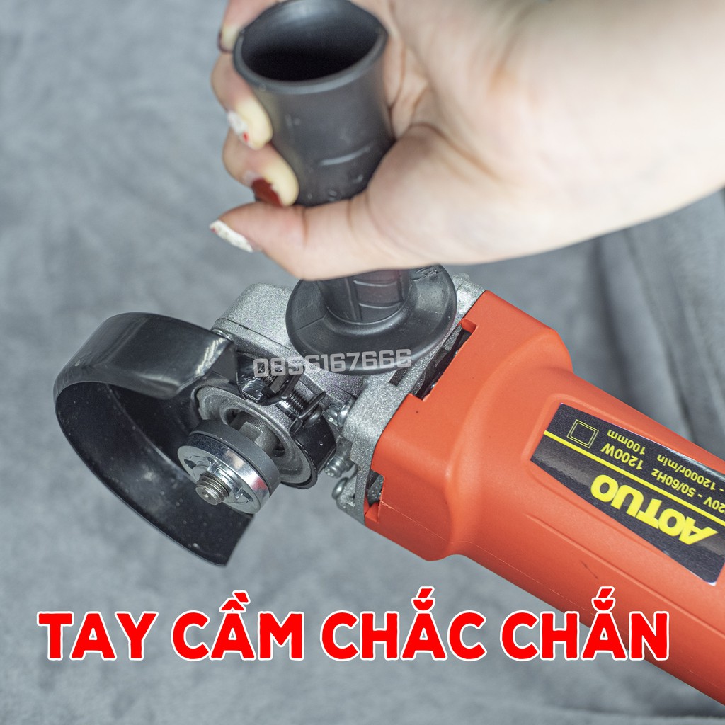 Combo Máy Mài Aotuo + Lưỡi cưa xích Chain Saw - Máy cắt, Máy cưa cầm tay - Tra dầu tự động - Bảo Hành 12 tháng