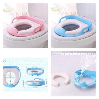 Đệm lót bồn cầu có tay vịn cho bé