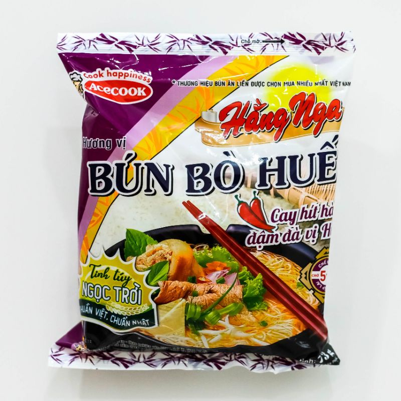Bún Bò Huế Vifon gói 65g/Bún bò Huế Hằng Nga Acecook | BigBuy360 - bigbuy360.vn
