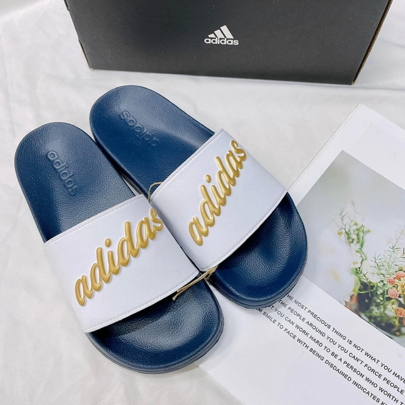 [AUTHENTIC] DÉP ADIDAS ADILETTE SHOWER SLIDE Xanh Navy GZ5930