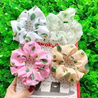 Cột tóc Scrunchies bơ ,Phụ kiện tóc buộc tóc trái bơ