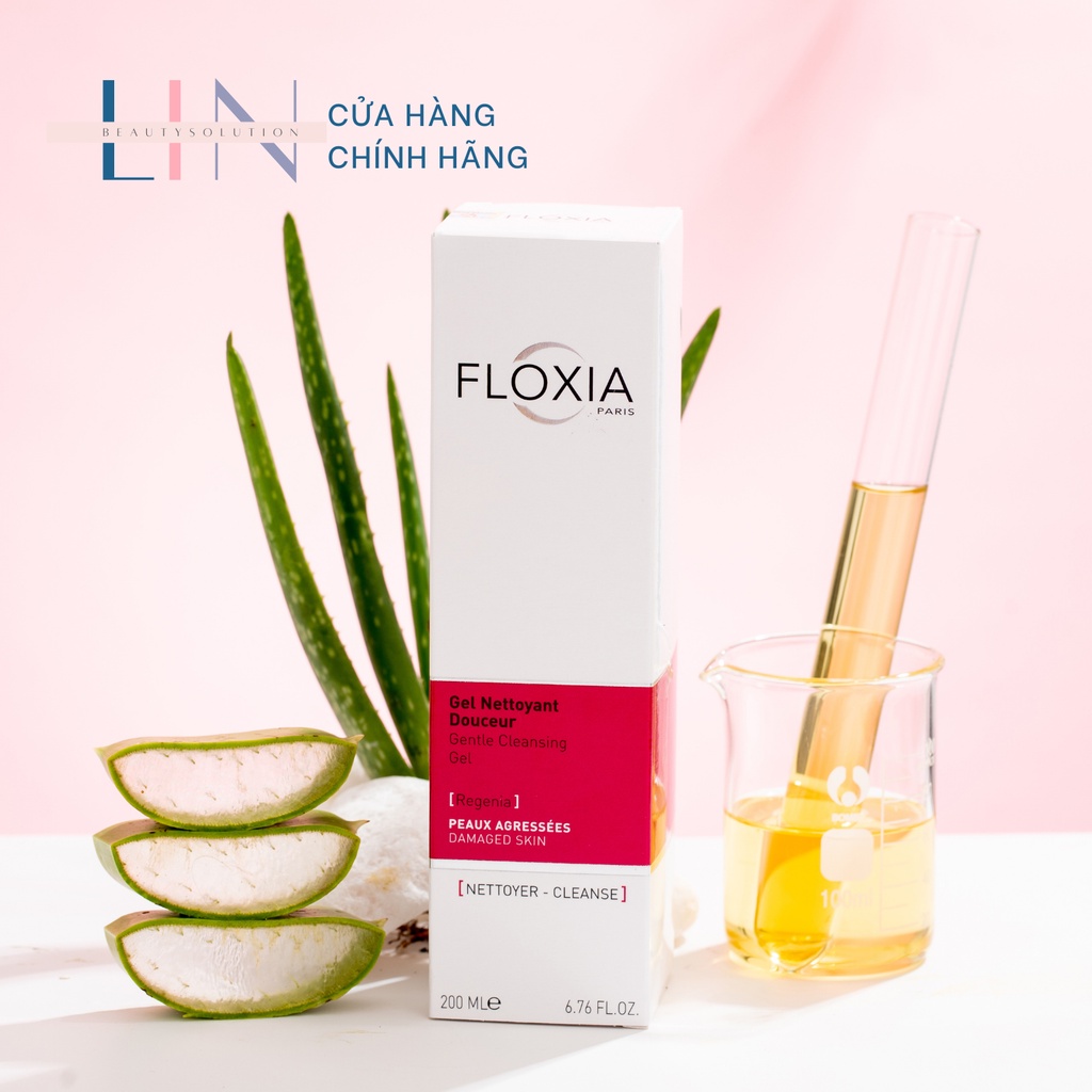 FLOXIA - GENTLE CLEANSING GEL REGENIA Gel - Rửa mặt làm dịu da, thương tổn, bảo vệ hàng rào của da