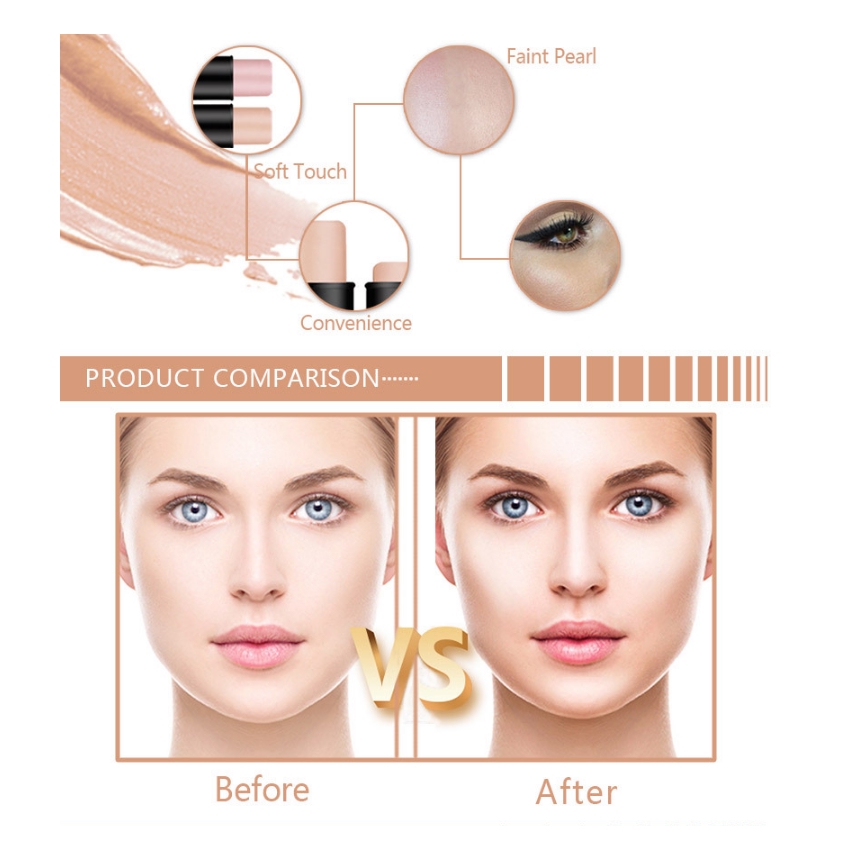 (hàng Mới Về) Thỏi Kem Bắt Sáng 2 Tông Màu Tùy Chọn | BigBuy360 - bigbuy360.vn