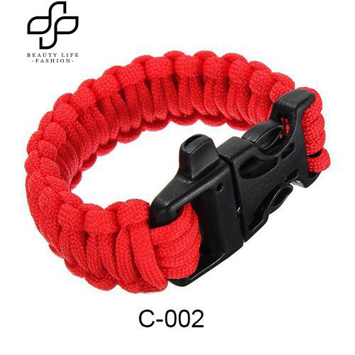 Vòng tay dây thừng đầu inox