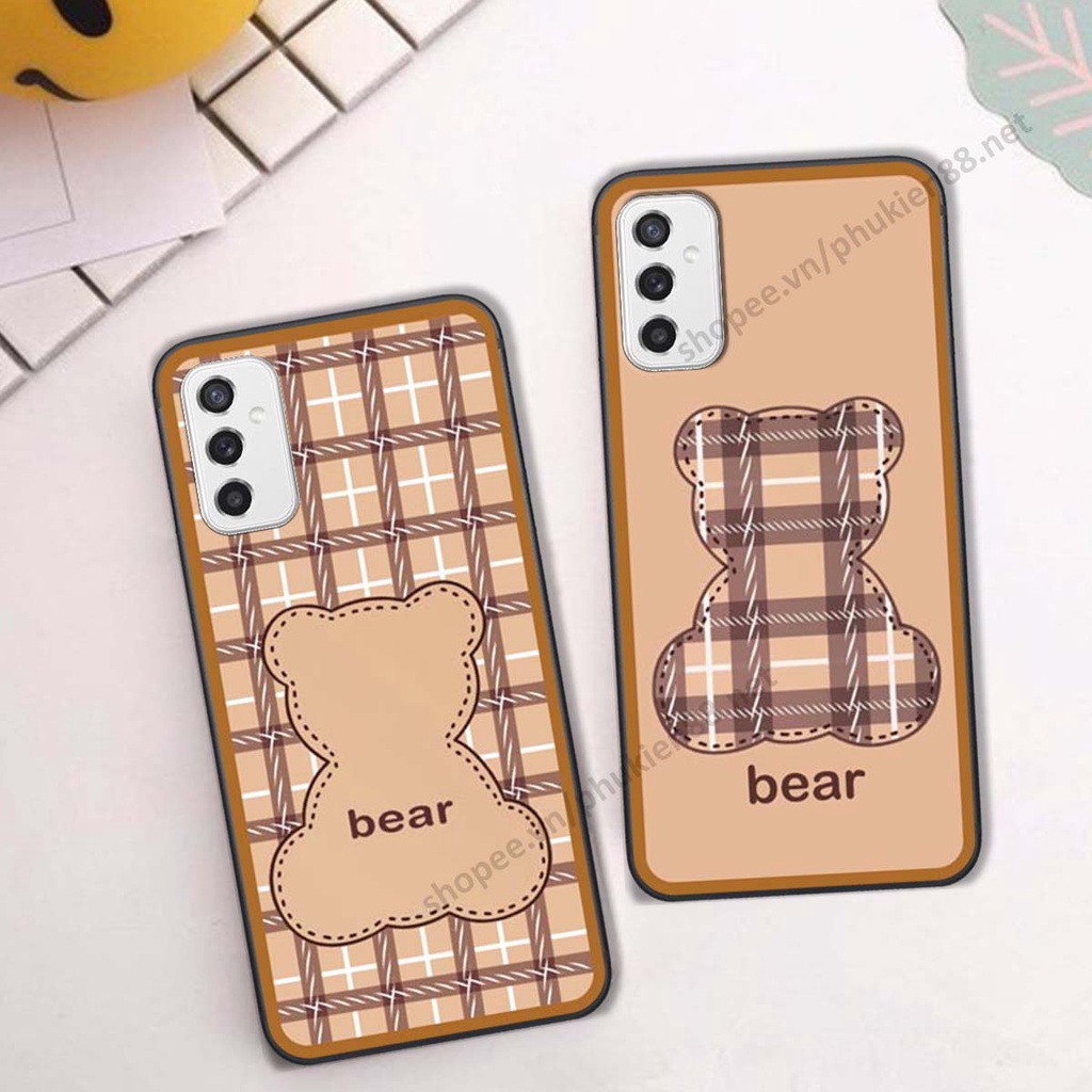 Ốp lưng Samsung M52 5G ốp điện thoại LineBear, bé tóc xù, hoa siêu đẹp