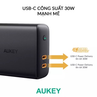 Củ sạc Aukey PA-D2 Powerdelivery 2 cỗng 36w chính hãng bh 24th