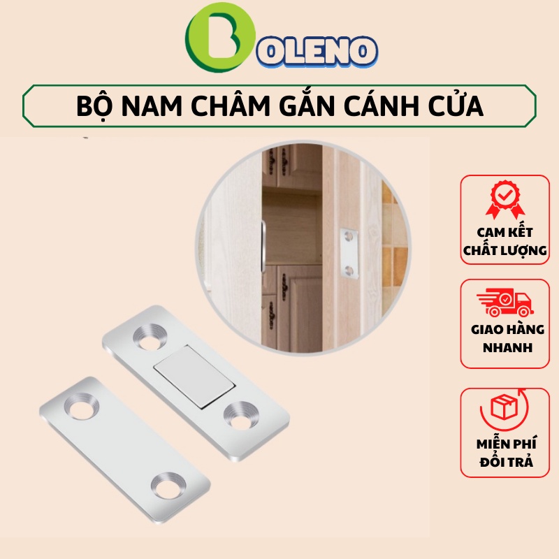 Bộ nam châm gắn cửa tủ thông minh tự động đóng cửa, lắp đặt dễ dàng, từ tính mạnh mẽ, phù hợp với cửa tủ, cửa sổ,...