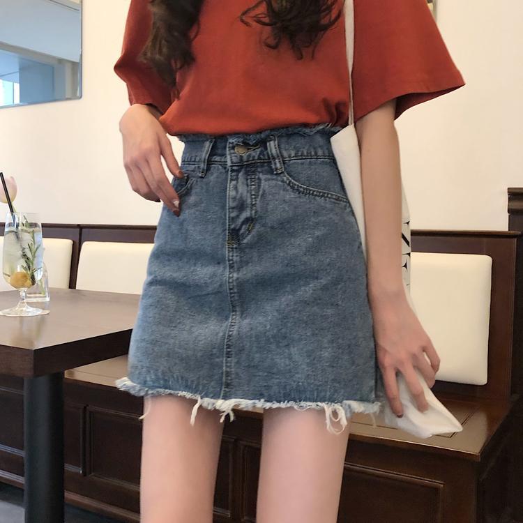 Chân Váy Denim Lưng Cao Phong Cách Hàn Quốc 2020 | BigBuy360 - bigbuy360.vn