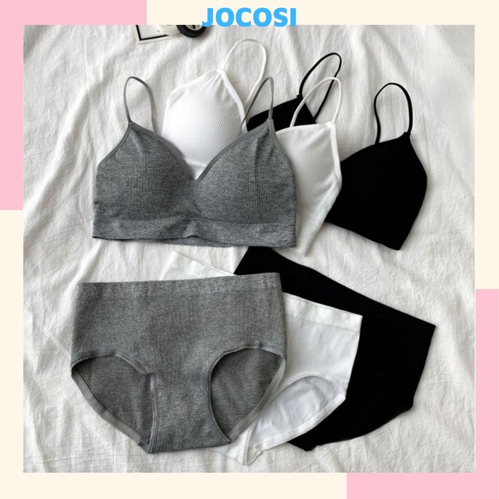 Bộ đồ lót nữ, áo bra 2 dây kèm quần lót nữ cực xinh JOCOSI  B3211