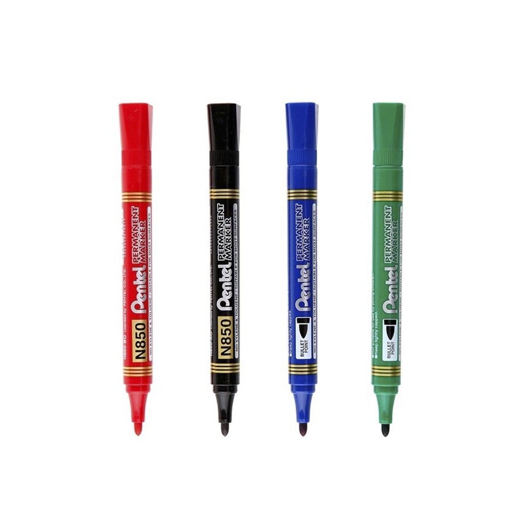 Bút Dạ Dầu Pentel N850 | Mực Nhanh Khô Không Nhòe Khi Thấm Nước | Viết Được Trên Nhiều Chất Liệu | Permanent Marker