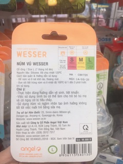 Núm ty Wesser cổ rộng siêu mềm size S/M/L