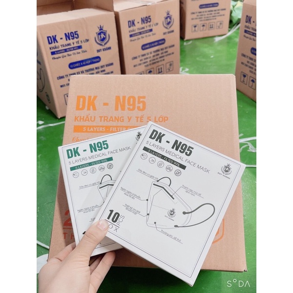 sỉ thùng 200 chiếc khẩu trang KN 95 Duy Khánh (20 hộp, mỗi hộp 10 chiếc)