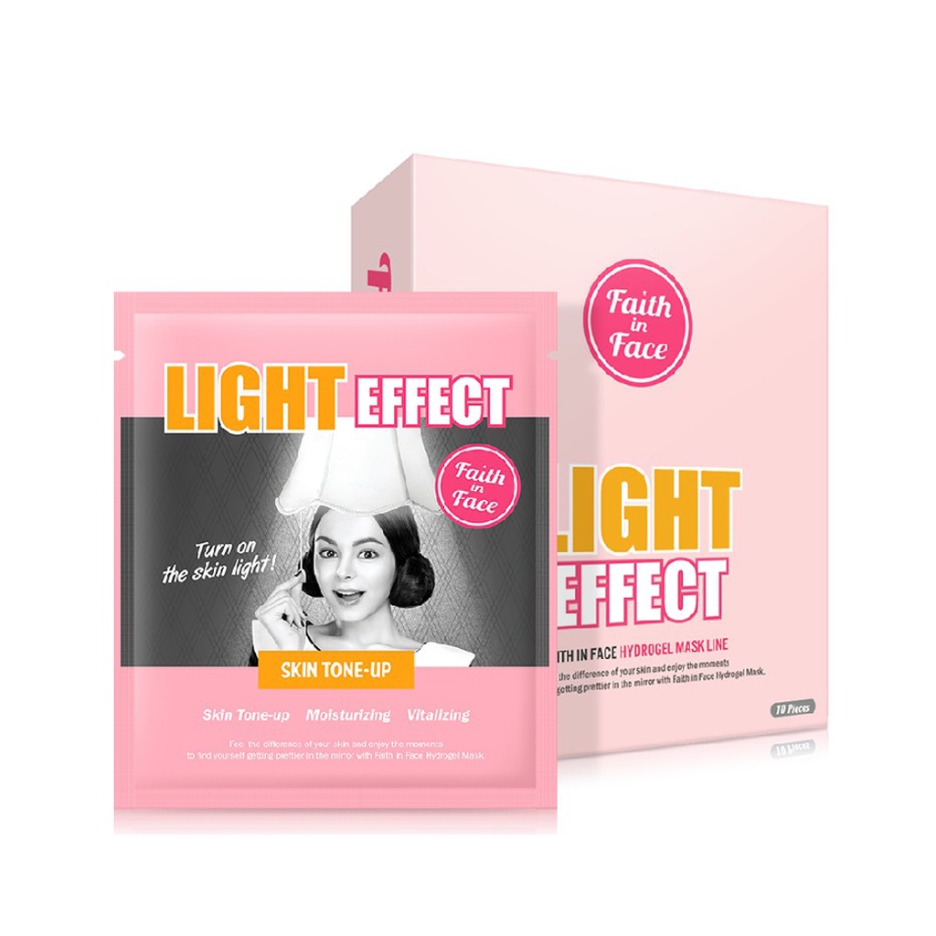 Mặt Nạ Dưỡng Sáng Da Faith In Face Light Effect Hydrogel Mask (25g) - HSD: 17/03/2022