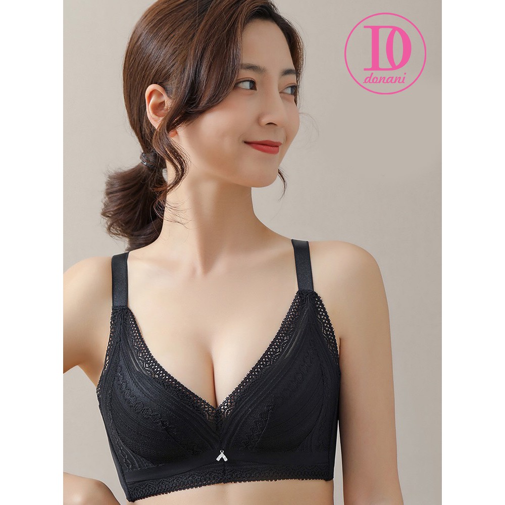 Áo ngực nâng ngực không gọng siêu đẩy tạo khe,Áo lót ren bản lưng to đệm 2CM che mỡ lưng mỡ nách hàng Cao Cấp