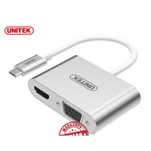 [UNITEK] CÁP CHUYỂN TYPE C TO VGA / HDMI UNITEK. VI TÍNH QUỐC DUY