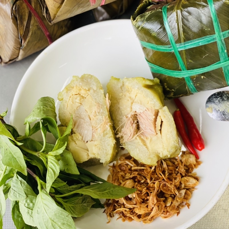 Bánh Chưng Thơm Dẻo - Nhân Đậu Xanh Thịt Nạc - Đậm Vị Miền Bắc