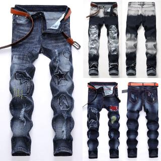 Men Pant Men Jeans pant Quần Nam Rách Dạo Phố Quần Bò Nam Rẻ Đẹp Quần Jeans Nam Thời Trang Quần Bò Rách Phong Cách XS