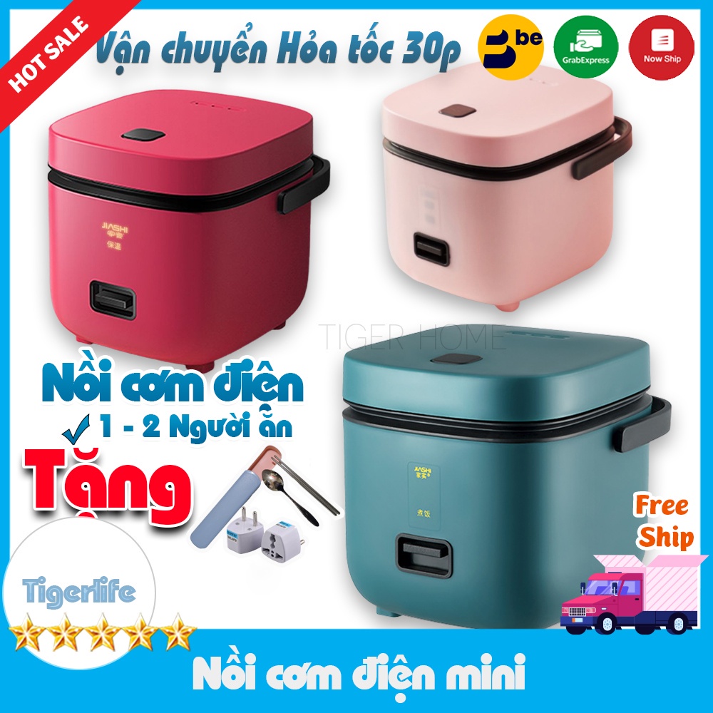 Nồi cơm điện, Nồi cơm điện mini - đa năng tích 2 ngăn - Nấu cơm ngon, nấu cháo, hầm, hấp luộc - Phù hợp cho 1 2 người ăn
