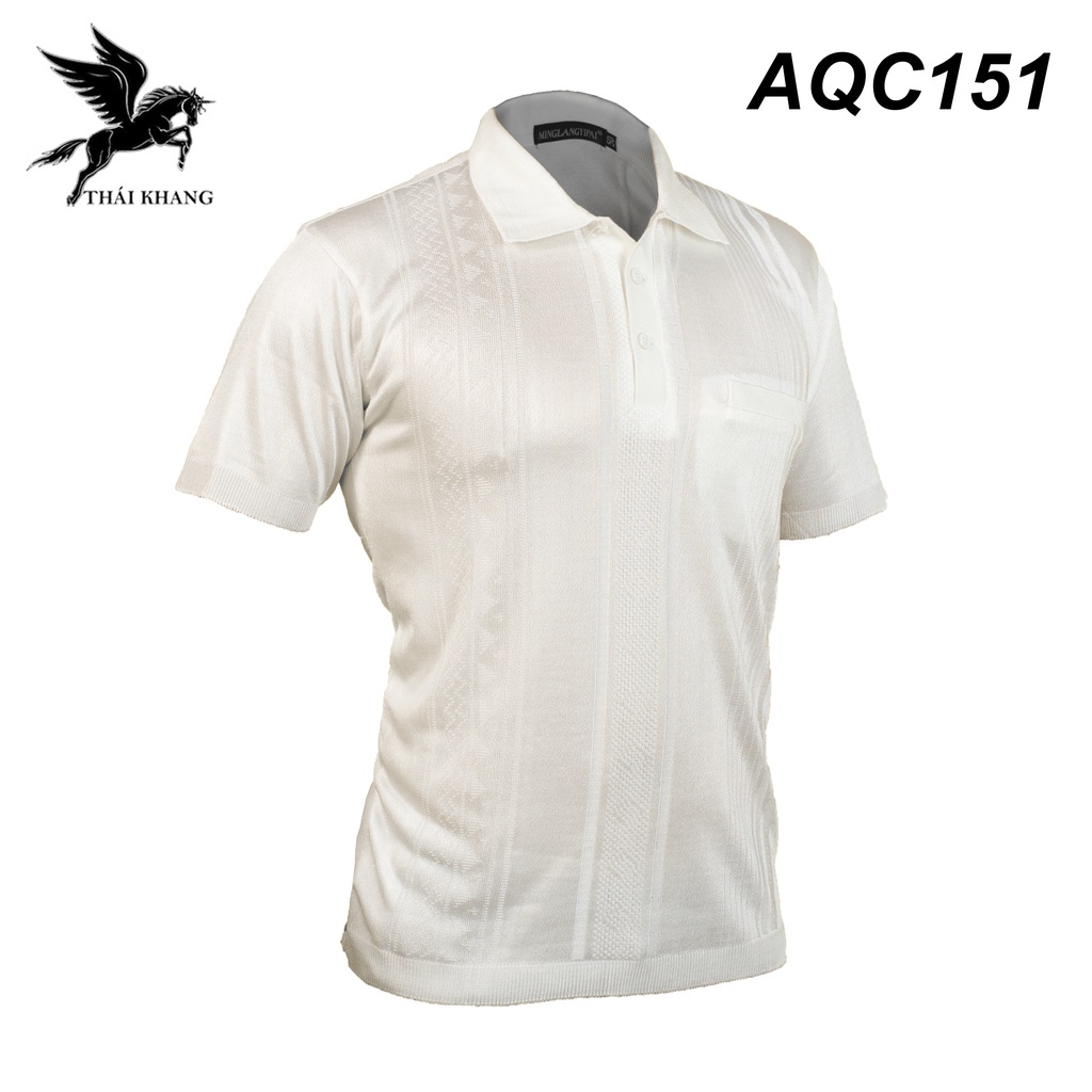 Áo mông tơ ghi nam THÁI KHANG hàng nhập LOẠI 1 vải mềm mịn có cổ TQC5