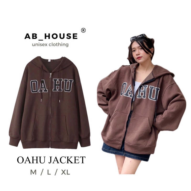 Áo Khoác Nỉ Bông OAHU JACKET Unisex Nam Nữ (Ảnh thật/Có sẵn)