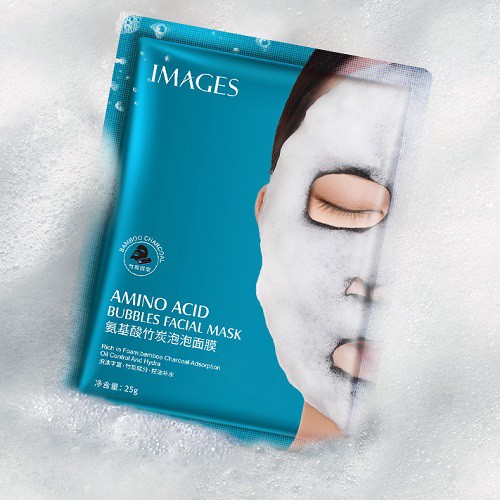 Mặt nạ Sủi bọt Thải độc Amino Acid Bumblles Facial Mask của Images