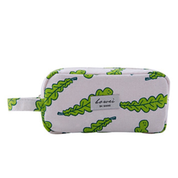 SG - Hộp bút vải canvas họa tiết kiểu nhật, hàn quốc cute, túi đựng viết đựng vừa máy tính cho học sinh nam nữ cấp 2