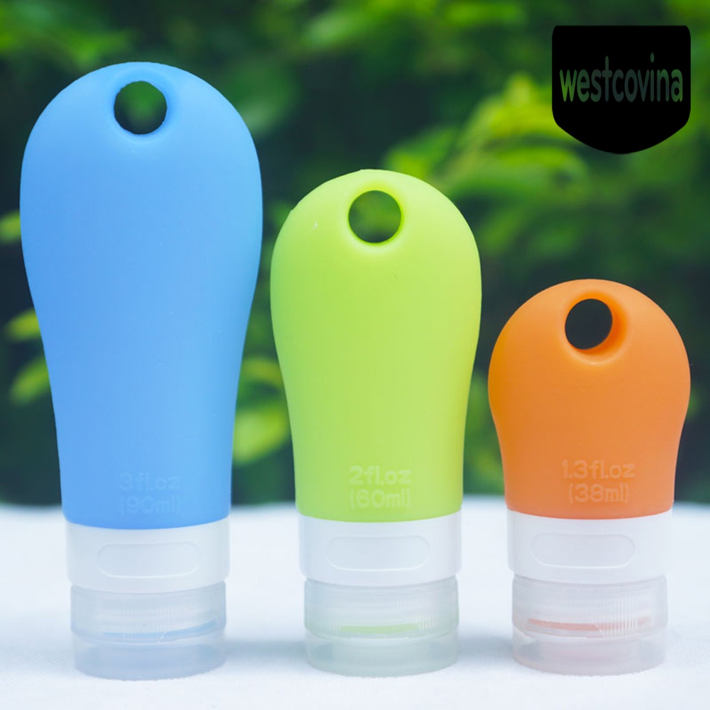 [Hot]☀ Tuýp Silicone Rỗng Đựng Dầu Gội 38 / 60 / 90ml Tiện Dụng Khi Đi Du Lịch
