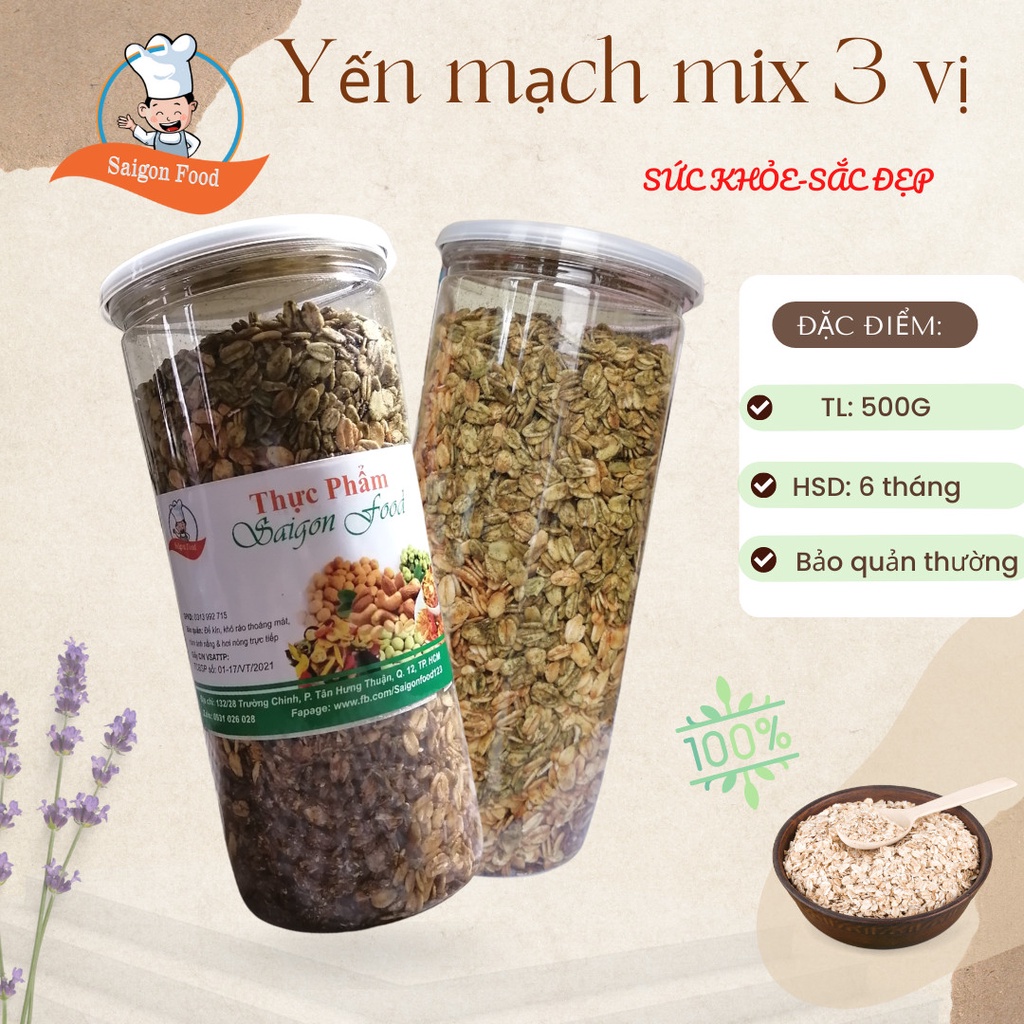 500G YẾN MẠCH NƯỚNG MẬT ONG - SAIGONFOOD