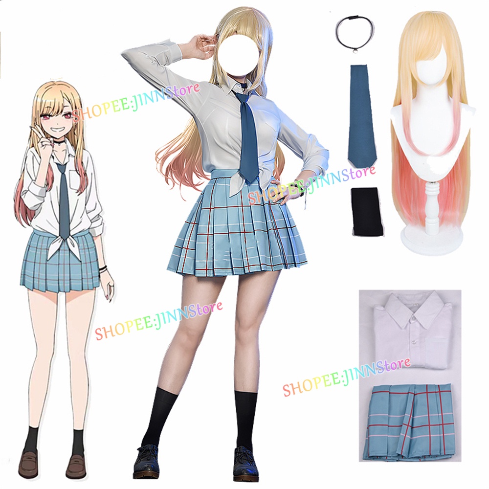 JINN Marin Kitagawa Cosplay MY DRESS-Up DARLING Trang phục JK Đồng phục học sinh Váy Trang phục Dự tiệc Phù hợp với