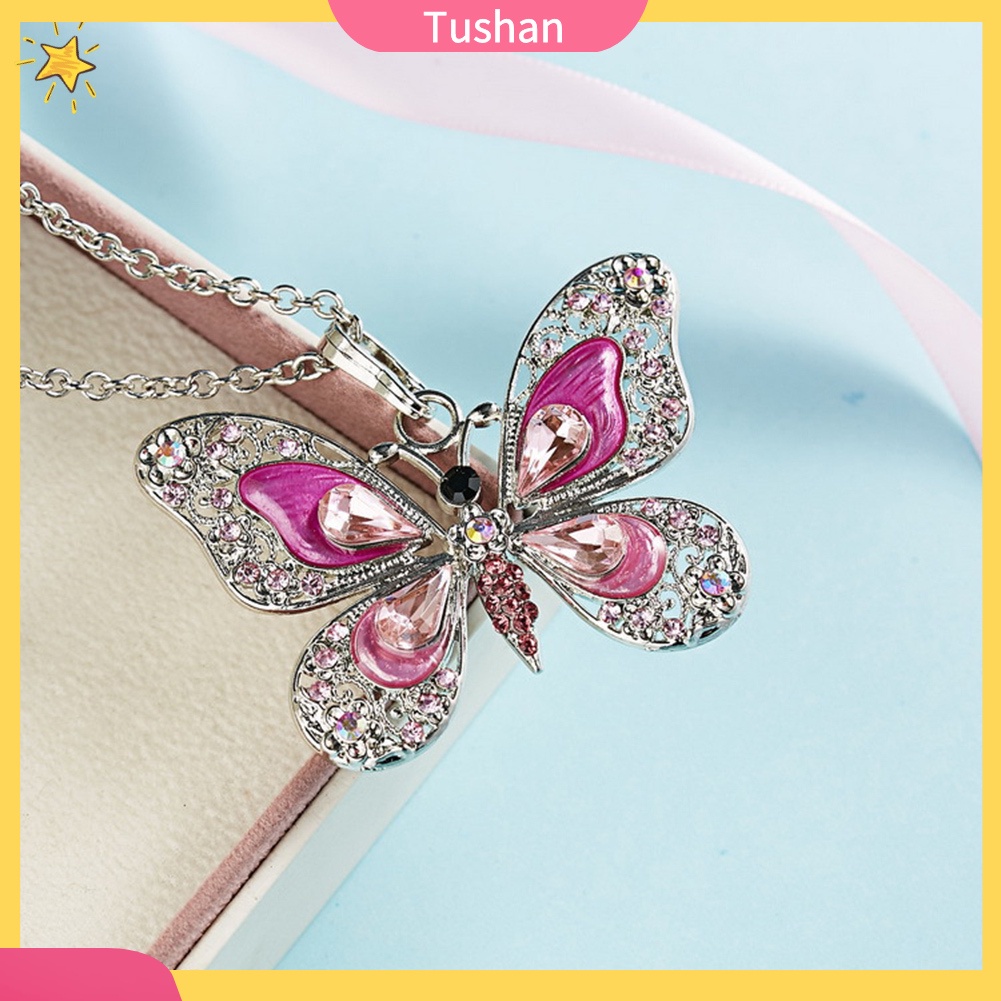 Dây Chuyền Hợp Kim Hình Nơ Đính Đá Xinh Xắn