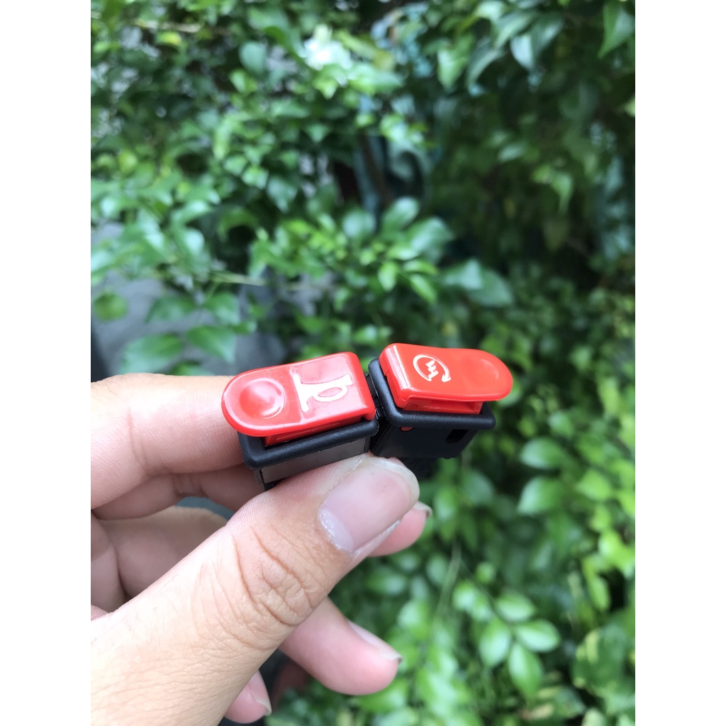 Nút KÈN ĐỀ ĐỎ , nút kèn ĐỎ nút đề ĐỎ WAVE RS FU NEO CLICK 110 AIR BLADE 110 AXELO XBIKE VIVA FI