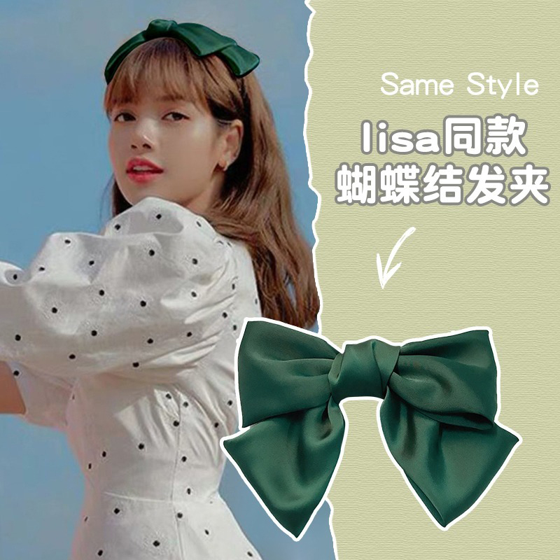 Kẹp Tóc Đính Nơ Xinh Xắn Phong Cách Hàn Quốc Cho Nữ