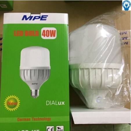 Bóng Đèn Led trụ 20W, 30W, 40w , 50W MPE THÂN NHỰA tiết kiệm điện [Tuấn Yến]