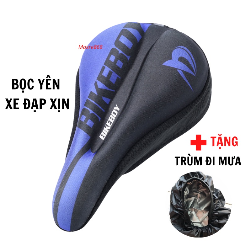 Bọc Yên Xe Đạp Thể Thao Siêu Êm Thoáng Khí, Phụ Kiện Xe Đạp Mềm Nhẹ Chất Lượng TẶNG KÈM BỌC TRÙM YÊN ĐI MƯA