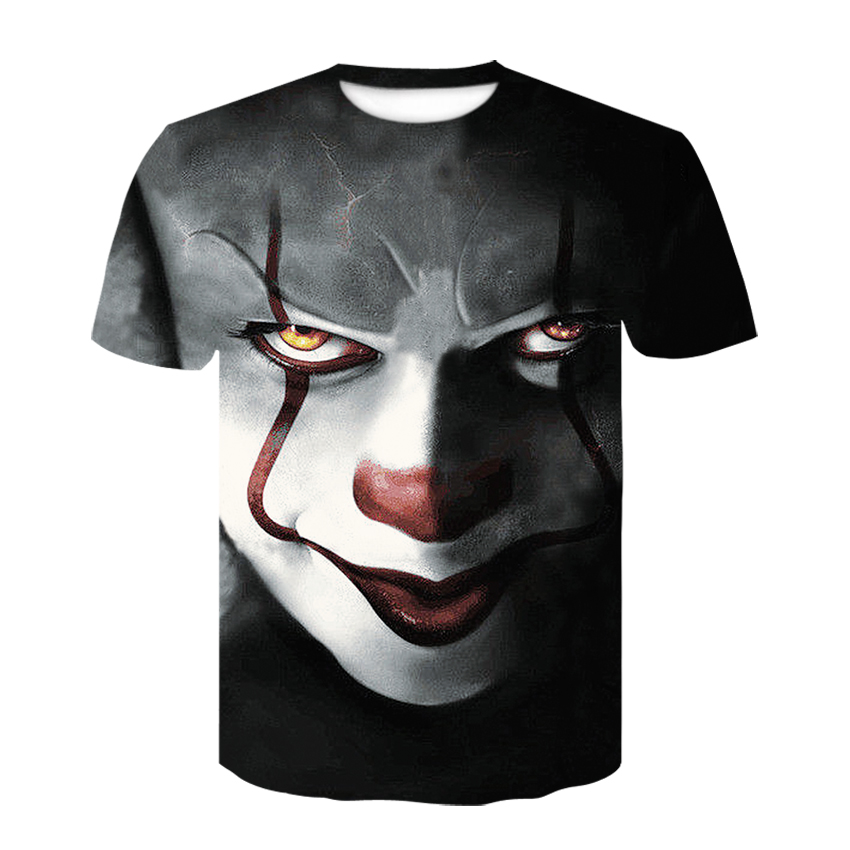 Áo Thun Nam Tay Ngắn In Hình Chú Hề Joker 3d Thời Trang