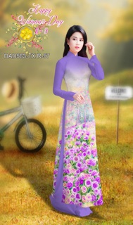 Vải Áo Dài Tằm Ý/ Lụa Nhật Rừng Hoa