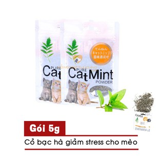 Cỏ bạc hà cho mèo – catnip – gói 5g – giúp mèo thư giãn, tiêu hóa tốt -