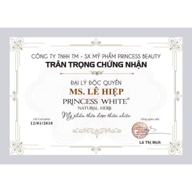 Kem Dưỡng Da mặt niceday PRINCESS WHITE, kem giúp dưỡng trắng da, cấp ẩm, chống nắng. Da trắng sáng sau 10 ngày sử dụng