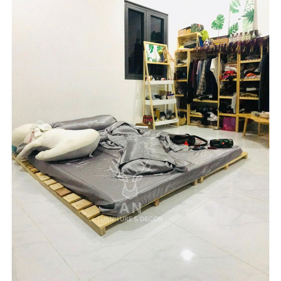 Giường Pallet Gỗ Thông Giá Xưởng 1m2 - 2m | BigBuy360 - bigbuy360.vn
