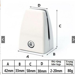 Kẹp kính vách ngăn