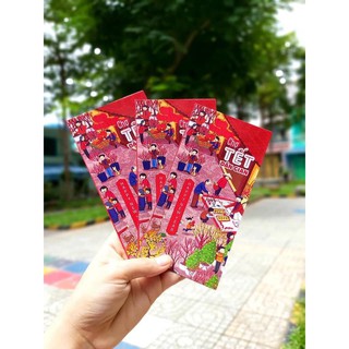 [Thanh lý giá rẻ] [Tặng giấy bóng kiếng] Combo 1000/2000 bao lì xì Tết