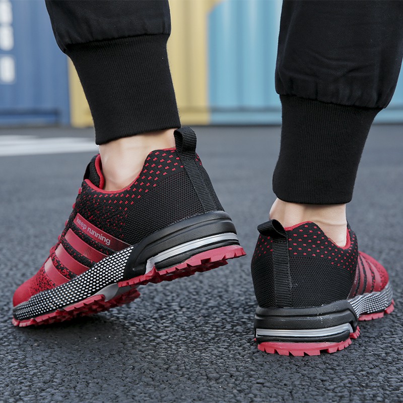 Plus Size 35-47  Giày thể thao siêu nhẹ thiết kế năng động thời trang cho nam AAA+ Marathon Sport Running Shoes