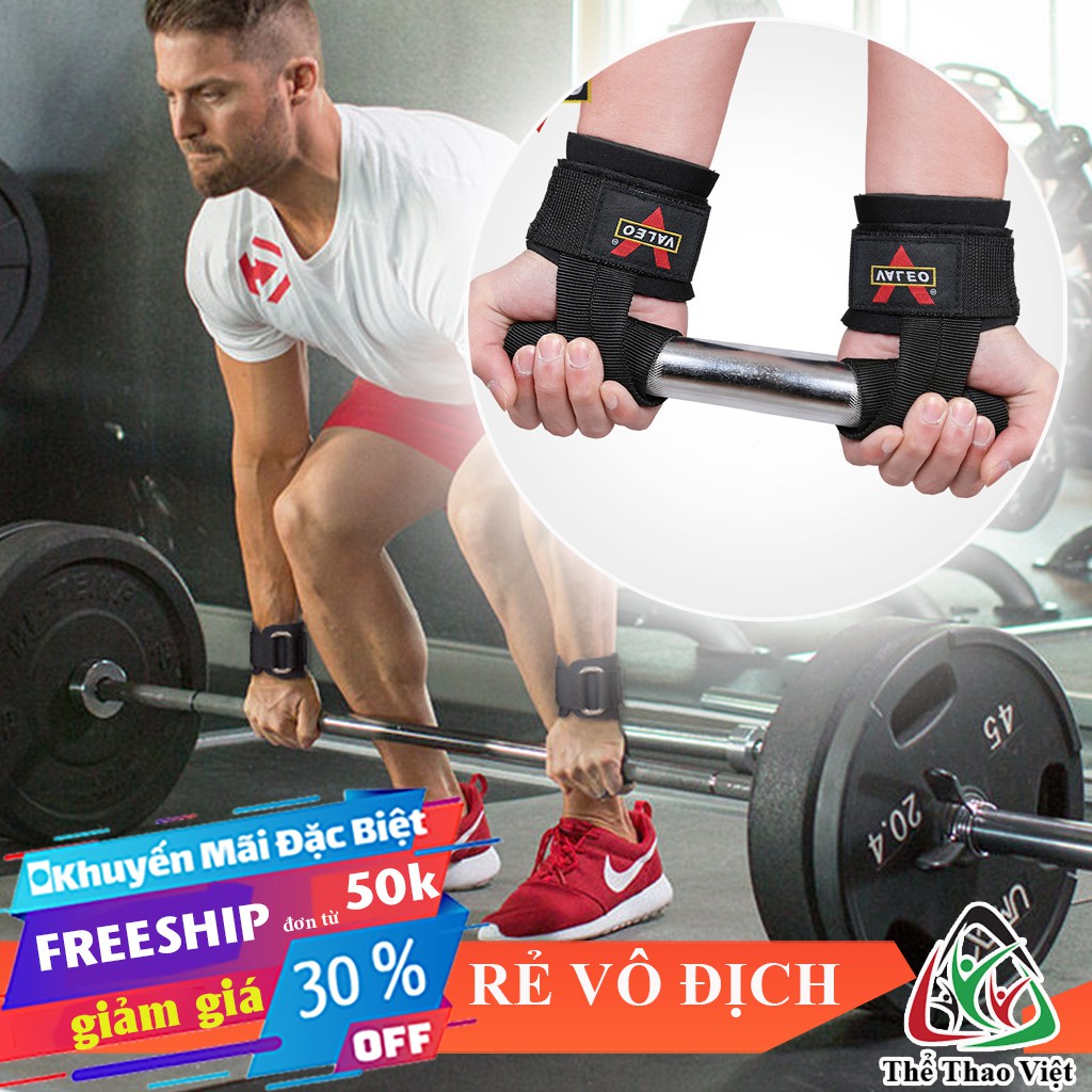 🎁 Dây quấn cổ tay kéo lưng nâng tạ ⚡FREESHIP⚡ dây quấn cổ tay Lifting Straps Pro